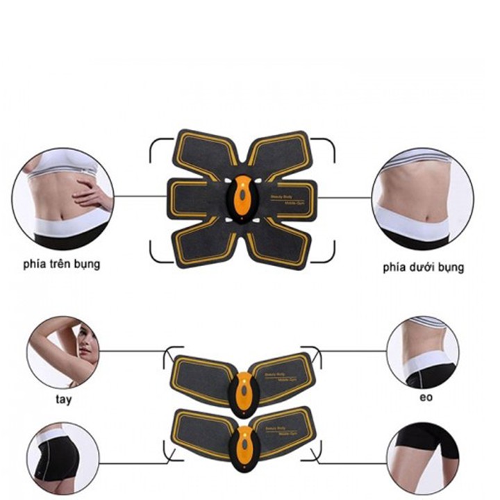 Máy massage xung điện tập cơ bụng 6 múi GYM Beauty Body EMS cao cấp