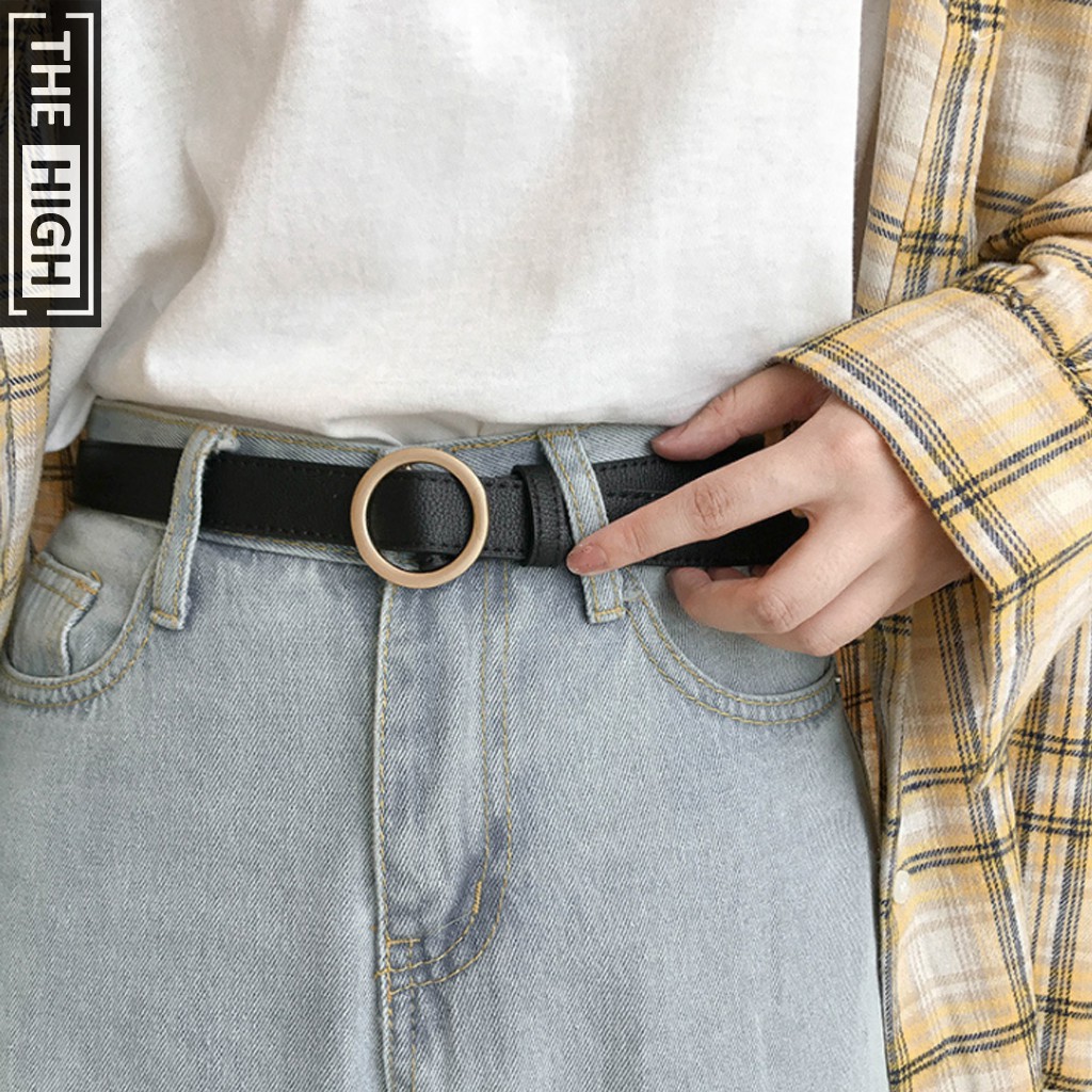 Thắt lưng da nữ The High, chất da PU mềm đẹp, thiết kế không lỗ sang trọng cho nữ | BigBuy360 - bigbuy360.vn
