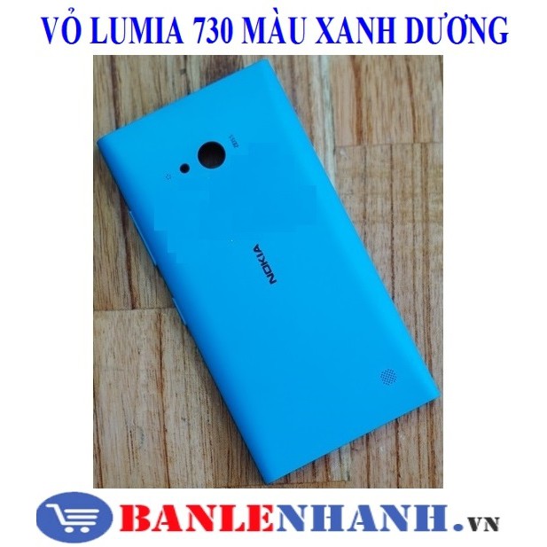 VỎ LUMIA 730 MÀU XANH DƯƠNG [VỎ ZIN, XỊN]