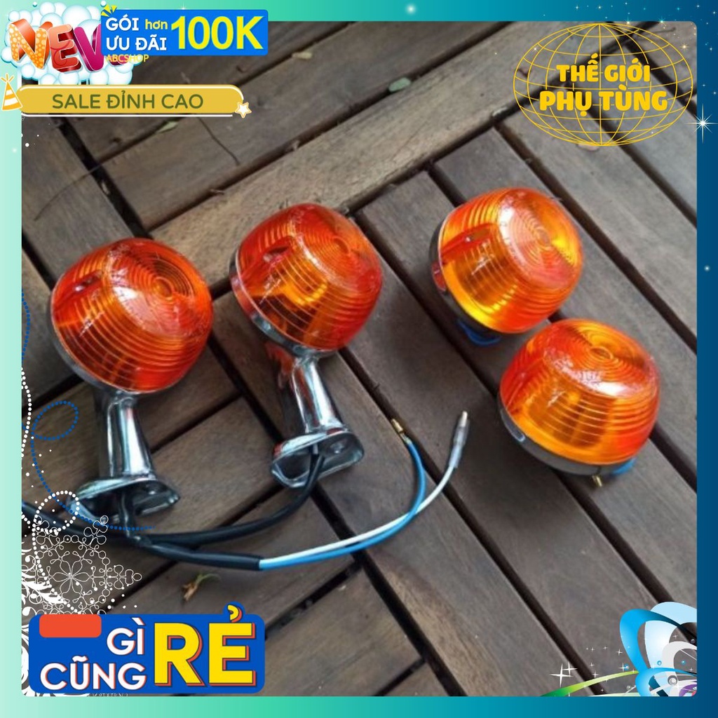 bộ xi nhan xe CuB 79 81 trước sau (củ cụm cho xe Honda Cup)