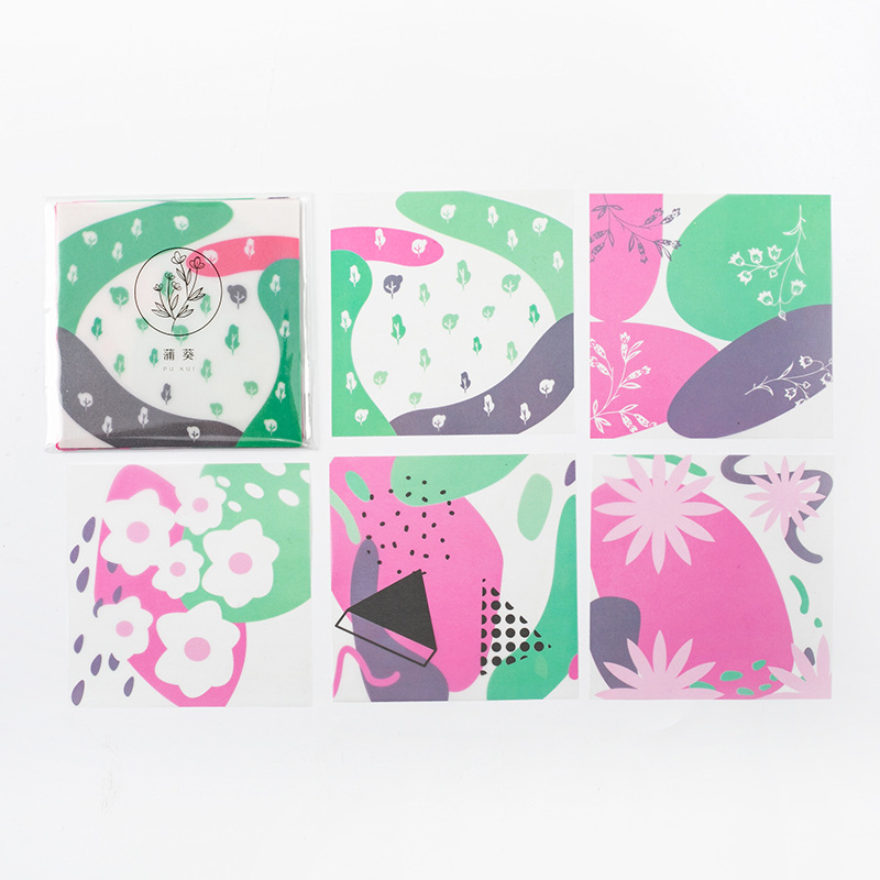 Set 30 tờ giấy trang trí họa tiết xinh xắn đáng yêu