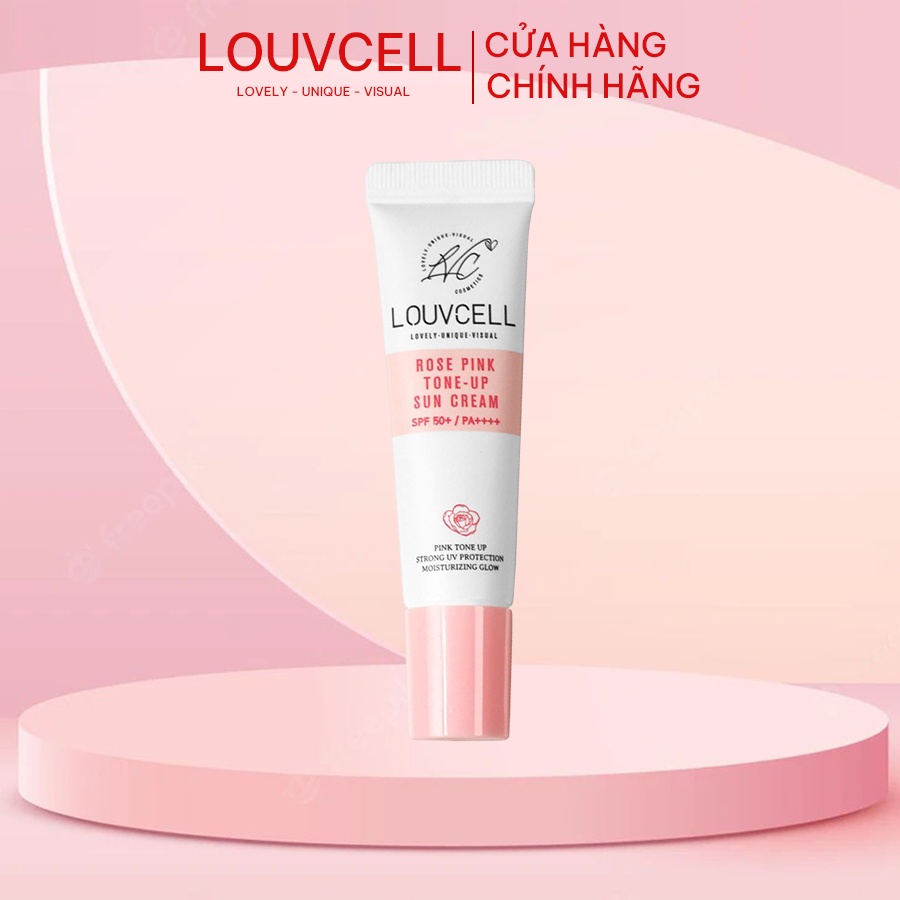 Kem chống nắng làm trắng da tức thì Louv Cell Rose Pink Tone Up Sun Cream 10 ml