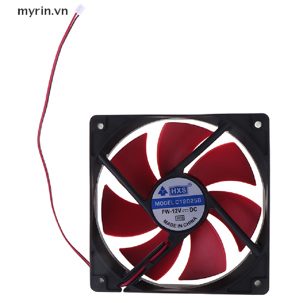 【myrin】 1pc Mini 120x120x25mm DC 12V 0.16A 2 Pin 7-Blade Blower Cooling Fan Cooler 【VN】