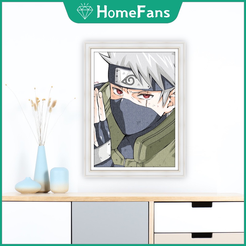 Naruto Tranh Đính Đá 5D Tự Làm 30x40cm/40x50cm Họa Tiết Động Vật Dễ Thương Trang Trí Nhà Cửa