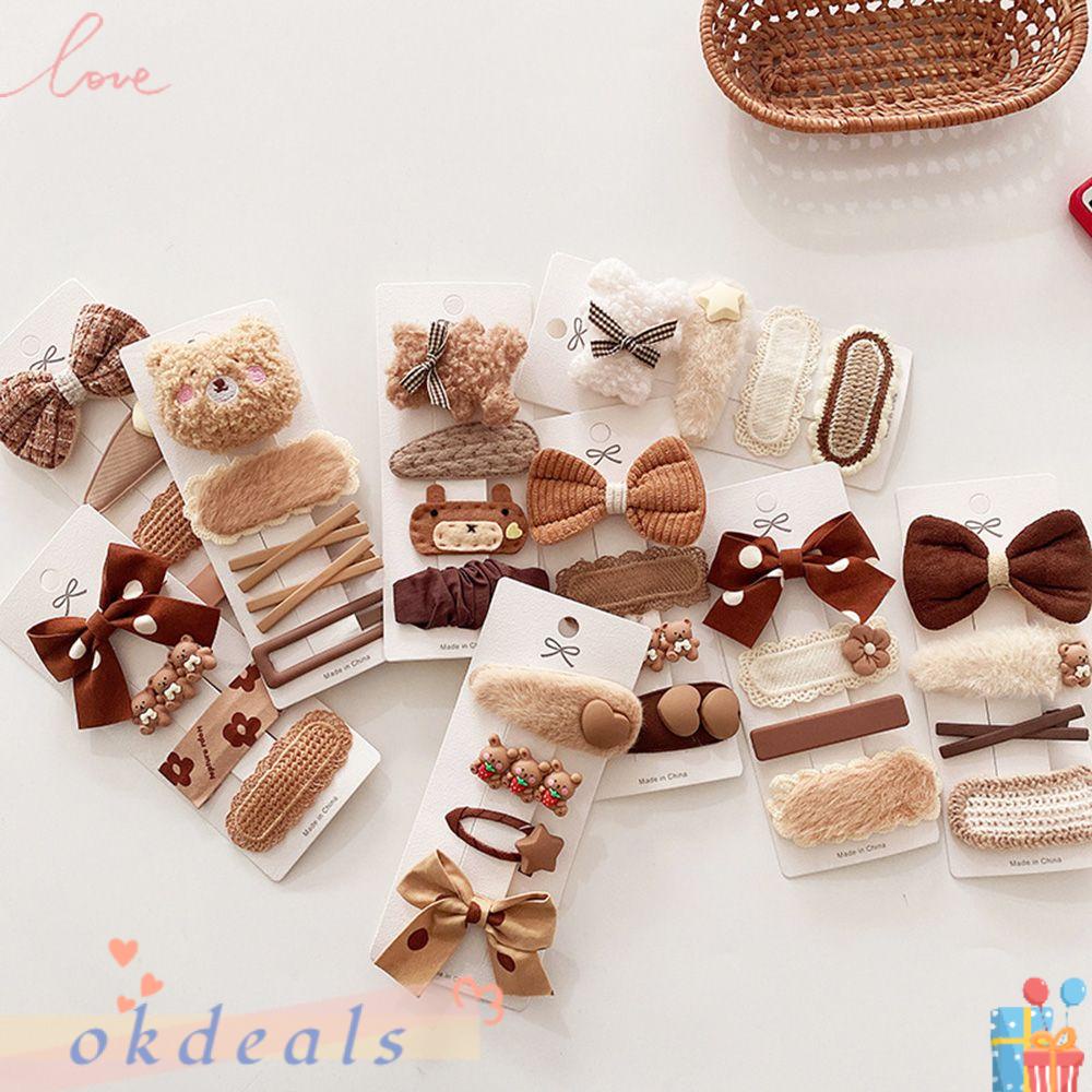 Kẹp Tóc Màu Cà Phê Thiết Kế Độc Đáo Thời Trang