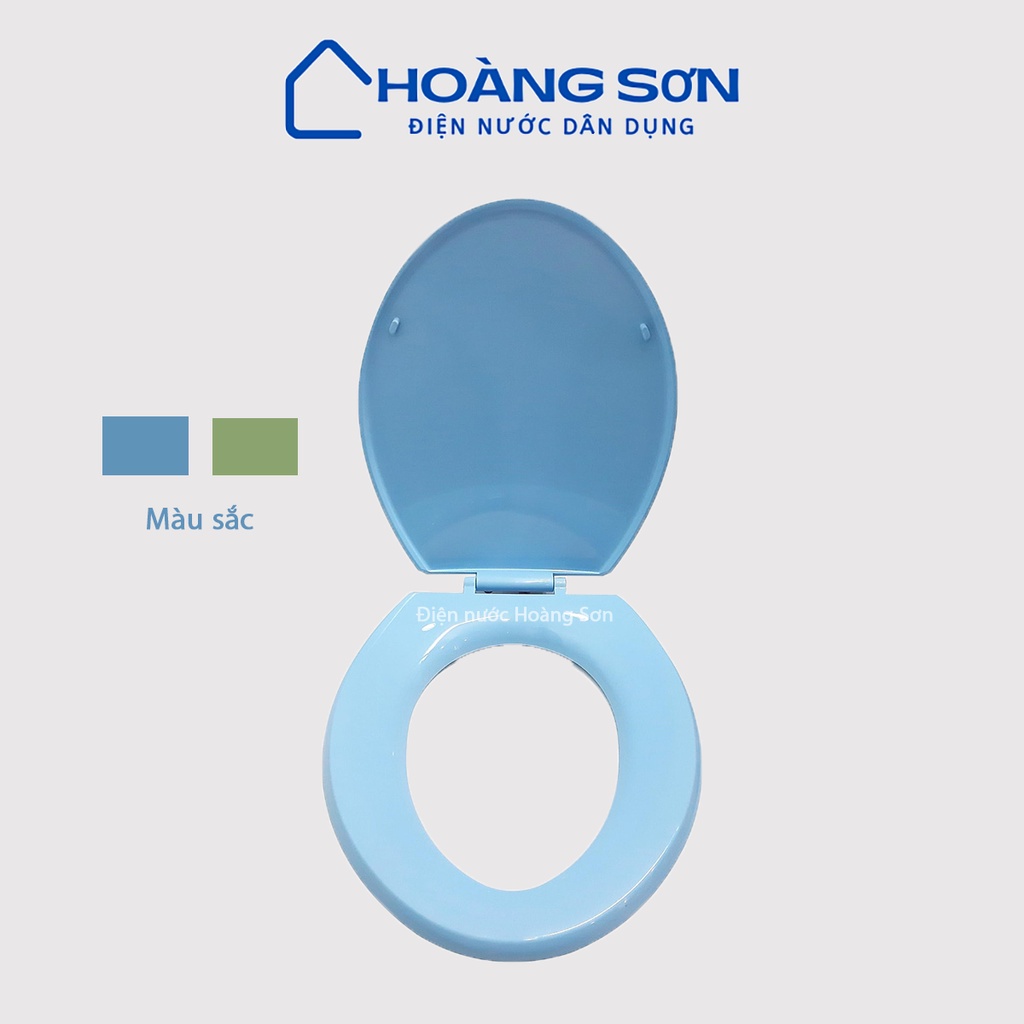Nắp bồn cầu màu xanh, nắp bồn cầu xanh ngọc xanh dương thông dụng