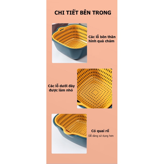 Combo 3 rổ nhà bếp GEARSHOP tiện lợi an toàn và không thể thiếu trong gian bếp nhà bạn