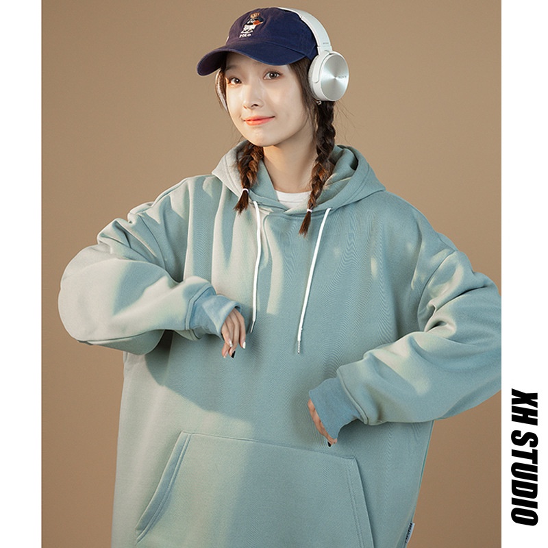 Áo Khoác Hoodie Cặp Đôi Phong Cách Montmart Chải Kích Thước Lớn Mẫu Mới 2022
