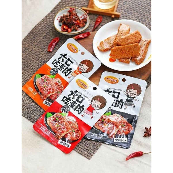 Thịt nướng BBQ,thịt cay tứ xuyên (hộp 20 gói )đồ ăn vặt trung quốc