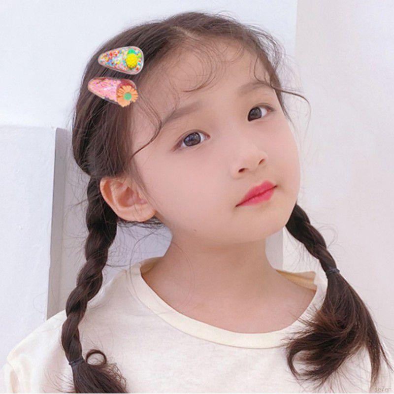 Se7en Girl Cartoon Hair Decoration Flower Bangs Pieces Set For Over 1Y