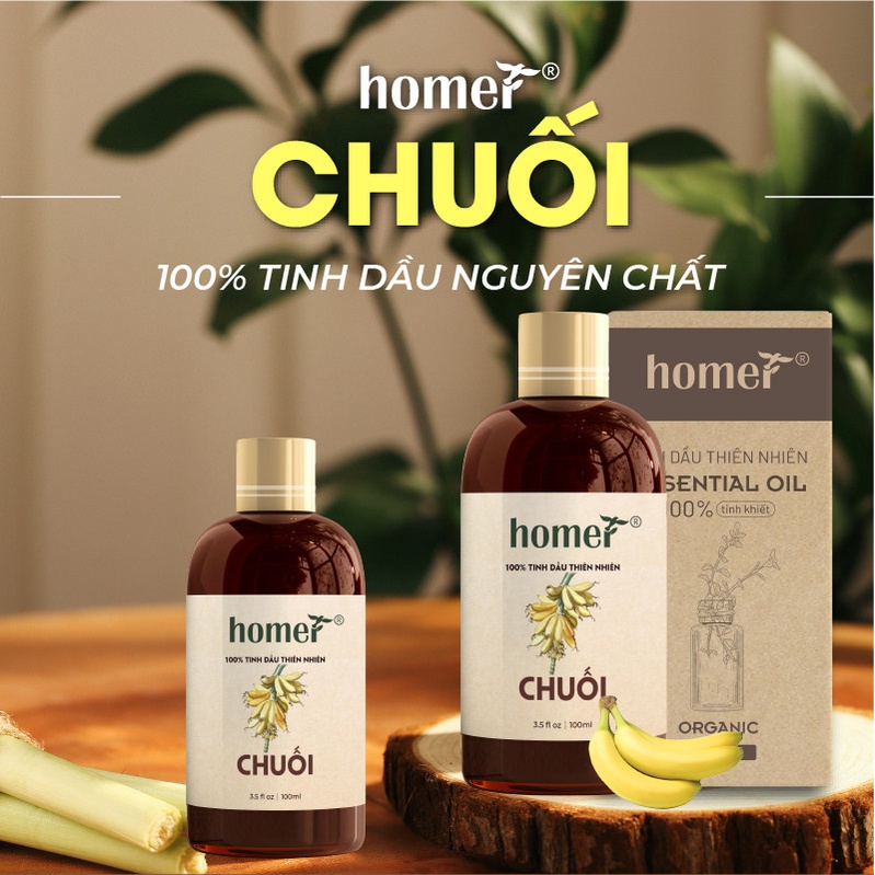 Tinh dầu Chuối Homer - Banana Essential Oil - đạt chuẩn chất lượng kiểm định