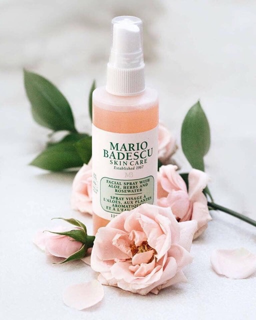 Toner Mario Badescu Facial Spray Hồng ( Nước hoa hồng dạng xịt Mario ) - Chính hãng