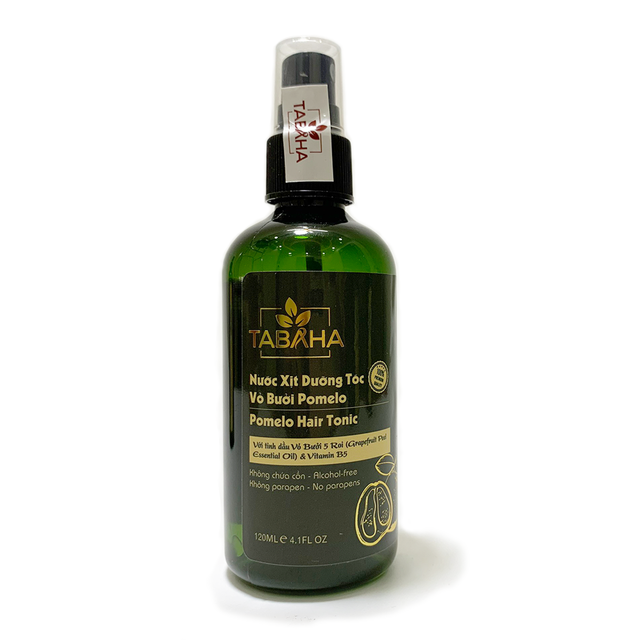 Chai xịt dưỡng tóc tinh dầu bưởi kích mọc tóc Tabaha, giảm rụng tóc Pomelo 120ml