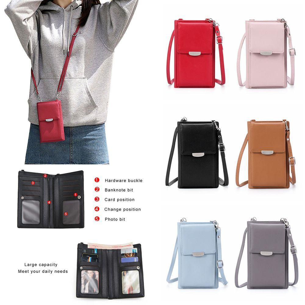 MIHAN1 Túi Đeo Chéo Da PU Thời Trang Cho Nữ