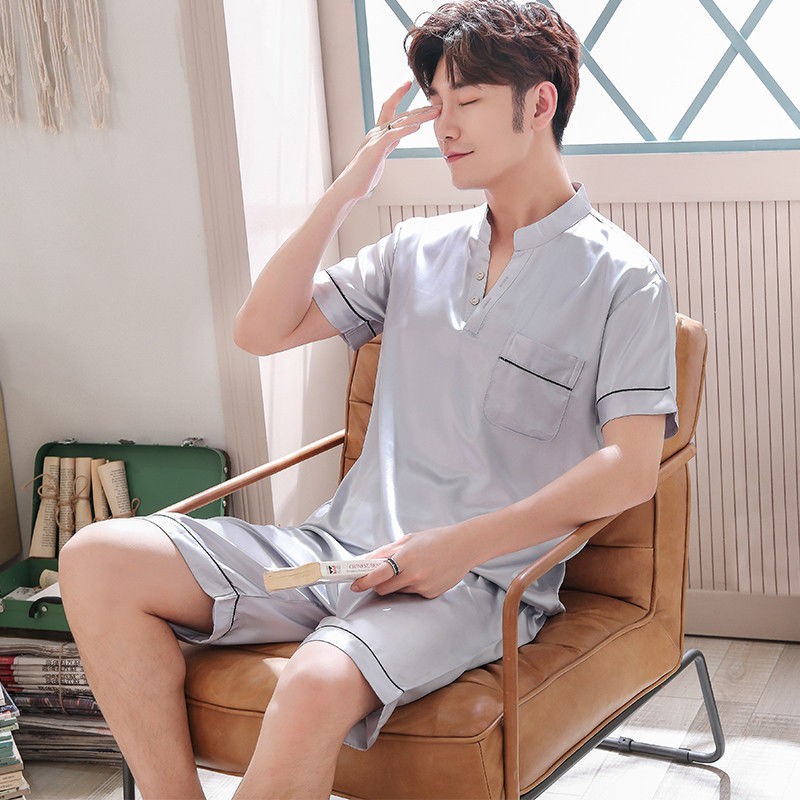 Bộ Đồ Pijama Ngắn Tay Thời Trang Mùa Hè Cho Nam | BigBuy360 - bigbuy360.vn