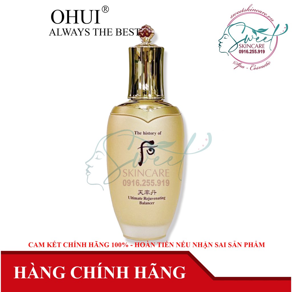 Nước Hoa Hồng Tái Sinh Da Cao Cấp Whoo Cheonyuldan Ultimate Rejuvenating Balancer 150ml ( The history of Whoo)