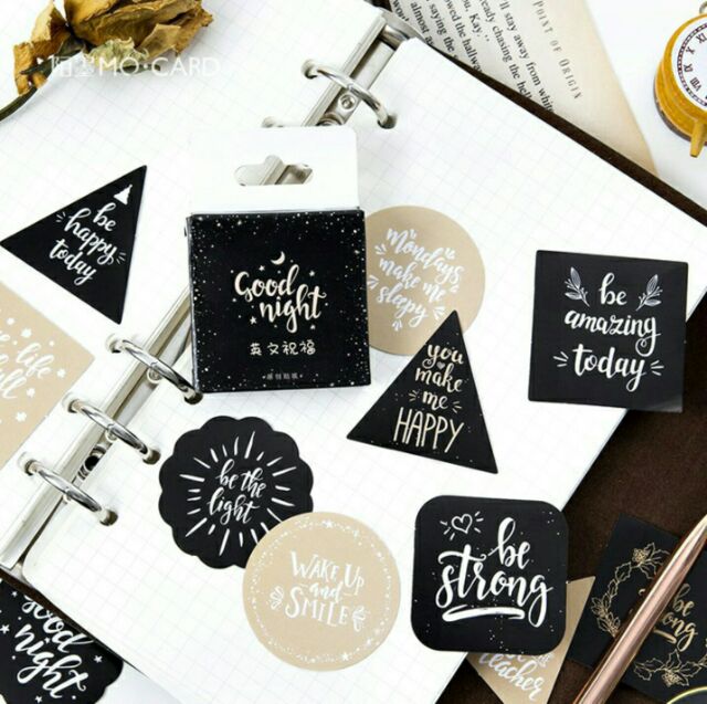 Bộ 45 sticker câu chúc Blessing Wishes
