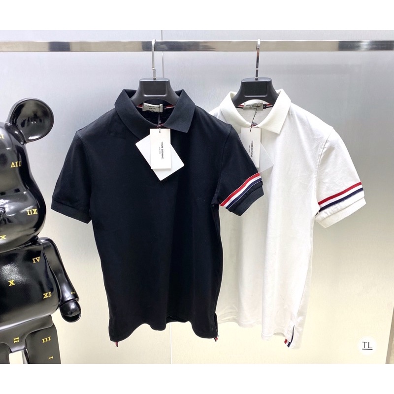 Áo Polo Thome Viền tay, sọc đỏ - Áo Polo Nam Thome