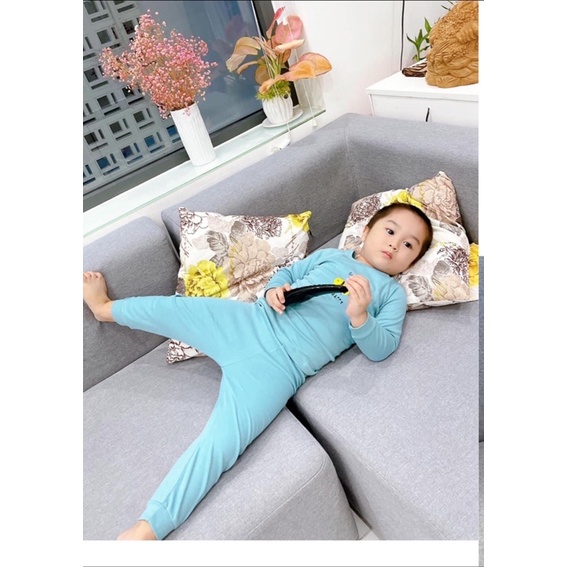 Bộ thu đông Lullaby bé trai chất dày, Bộ lulaby hoạ tiết đáng yêu cho bé NH108B