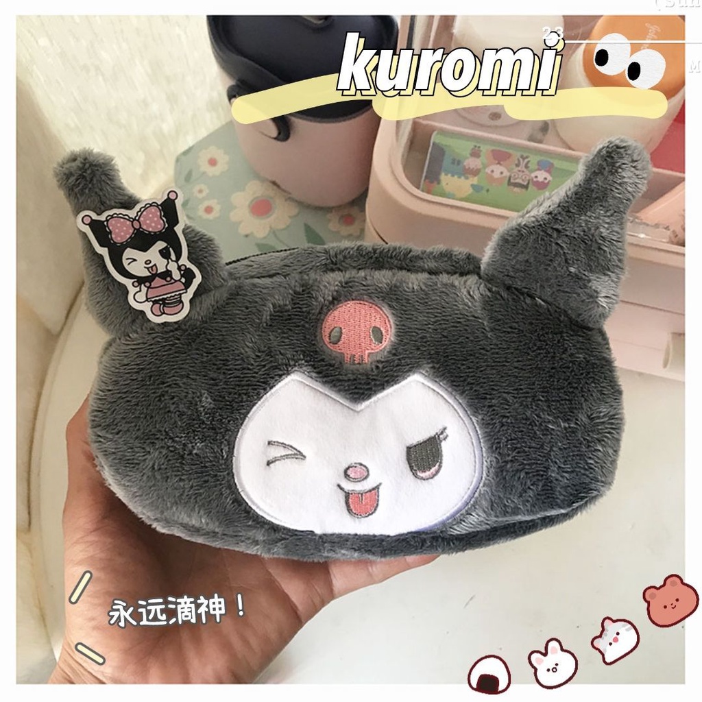 Túi Đựng Bút Hình Cinnamoroll/ Kuromi Nhồi Bông Đáng Yêu