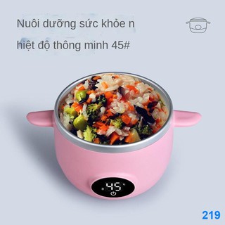 2021 ❅[Phun nước miễn phí tiện lợi hơn] Bát nhiệt độ không đổi thông minh ăn bổ sung cho trẻ em, cách nhiệt, có thể sạc