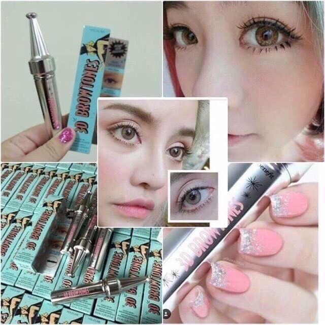 Mascara 3D thái lan Brow Tones Thần thánh vuốt chổ nào dài chỗ đó