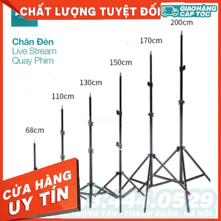 SIÊU RẺ | Chân Đèn Studio, Chân Đèn Flash Cho Chụp Ảnh, Quay Phim, Chân Đèn Livestream Nhiều Cỡ - AUG Camera Hà Nội