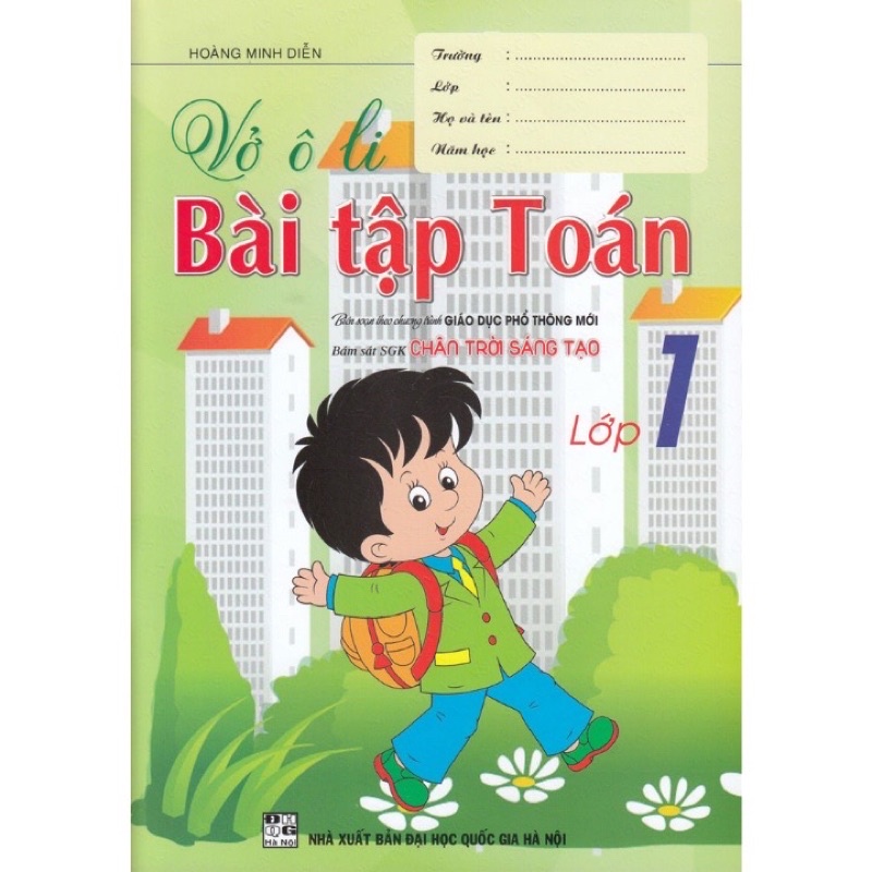 Sách - Vở Ô Li Bài Tập Toán Lớp 1 (Bám sát SGK Chân trời sáng tạo)