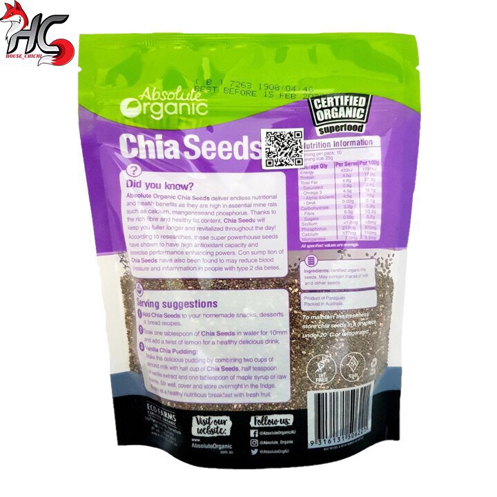 Hạt chia tím Úc, chia Seed - BeeNut