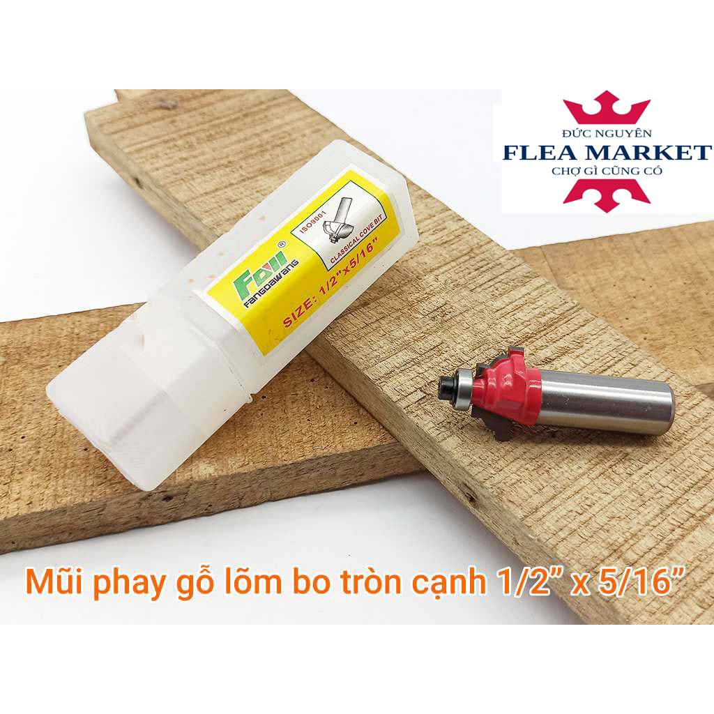 MŨI PHAY GỖ FAVI MŨI LỒI - MŨI SOI GỖ CAO CẤP CỐT 12.7MM