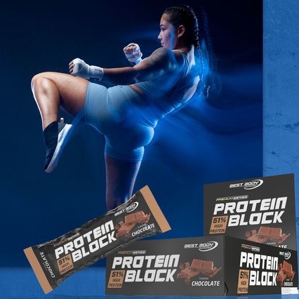 Thanh Bánh Protein CAO CẤP Best Body Nutrition Protein Block - Macadamia Nuss 90g Bar - 46g Protein - ĐỨC