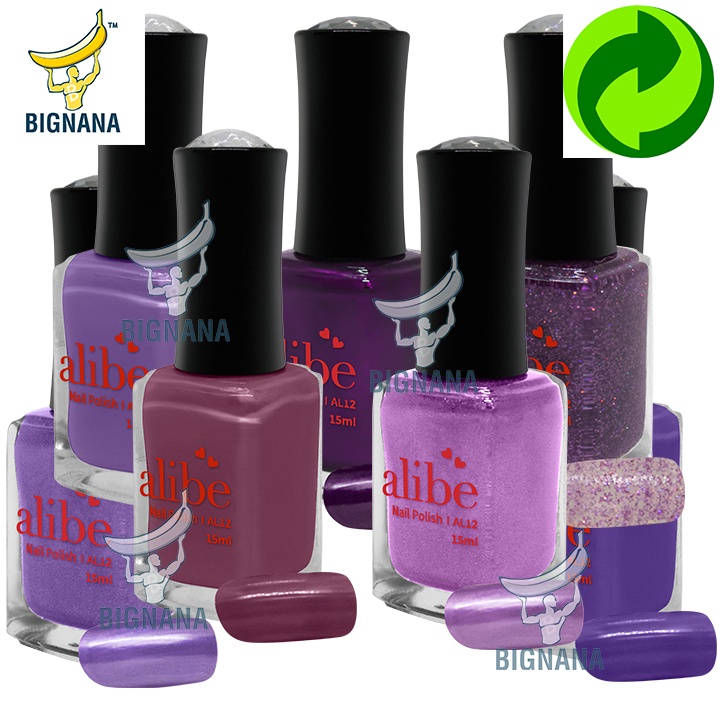 Sơn Móng Tay 15ml - Các Tông Màu Tím, Tím Cà, Tím Môn, Tím Bạc, Màu Ruốc, Tím Pastel, Kim Tuyến, Chai AL12 An Toàn