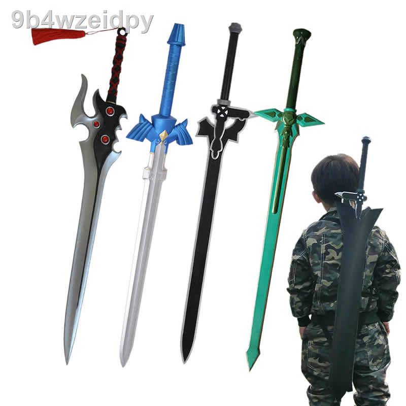 ☁♣♈Đồ chơi trẻ em Sword Art Online cosplay đạo cụ Kirito phiên dịch đuổi theo anime đen tối xung quanh thanh kiếm