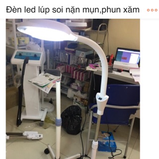 Combo đèn led, bộ cấy tảo xoắn,máy hút mụn
