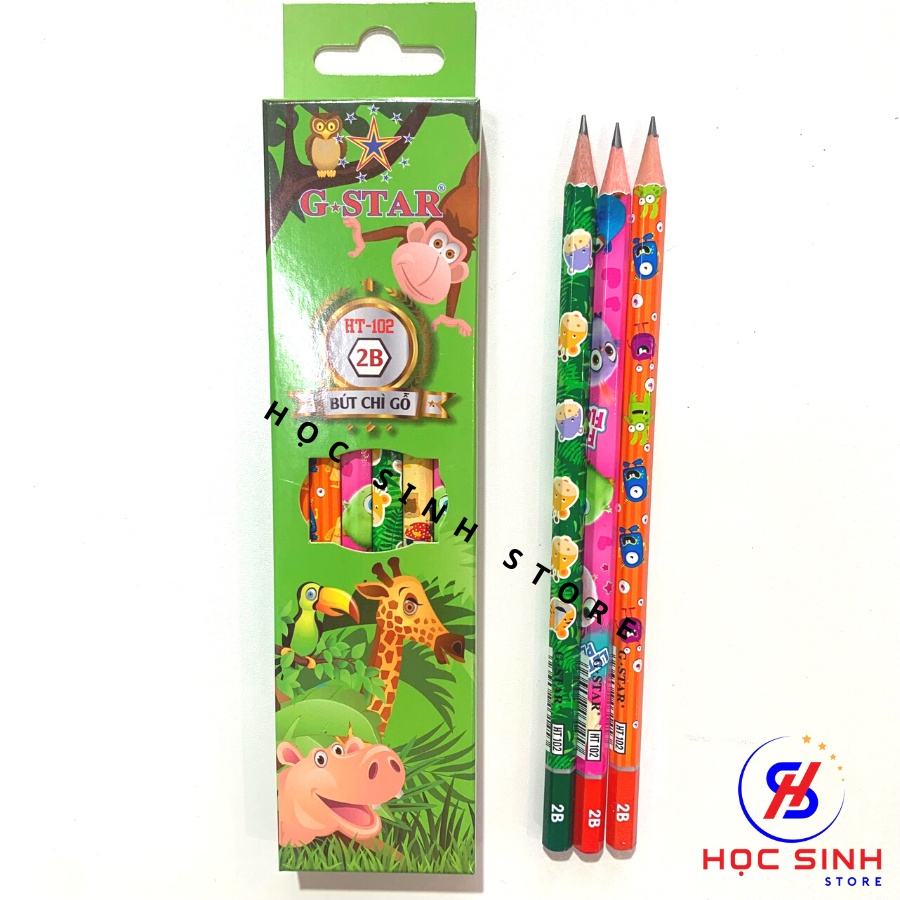 Hộp 12 Cây Bút Chì Gỗ 2B Gstar HT 102