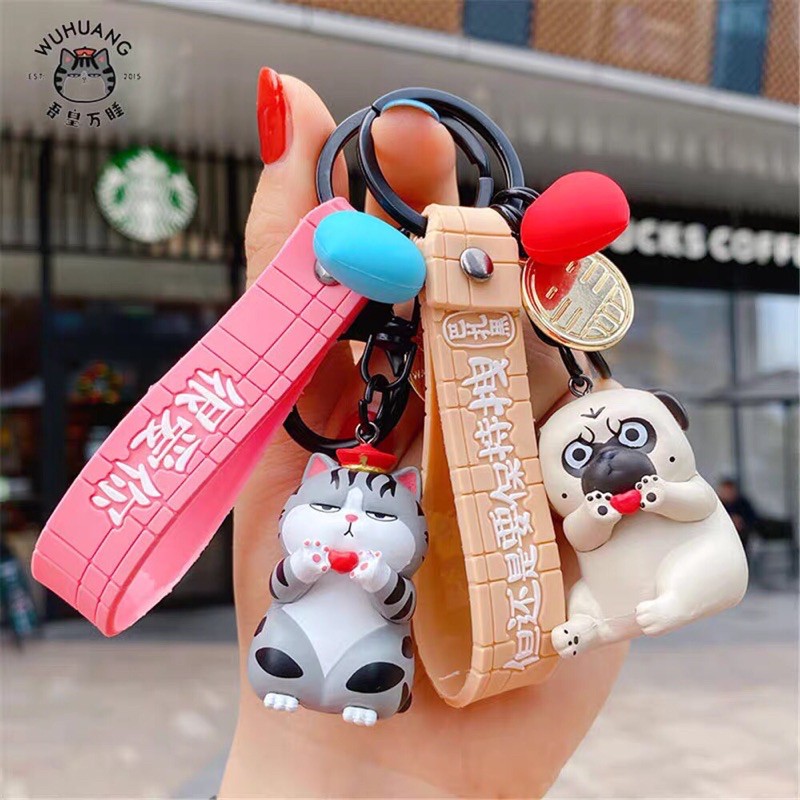 Móc Khóa Cute Mèo Hoàng Thượng Kèm Quà Tặng