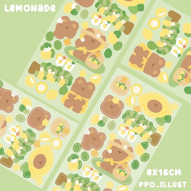 Ppo | Nhãn dán trang trí Lemonade