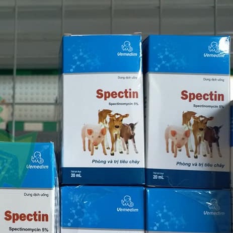 [DT] Vime SPECTIN - Tiêu chảy heo, bê, bò. Dung dịch uống 20mL