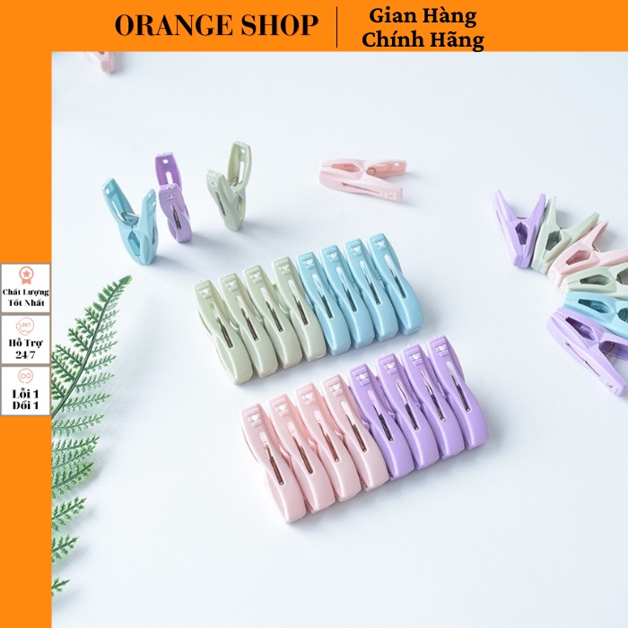 Bộ 20 kẹp nhựa treo quần áo chuyên dụng Kẹp quần áo phơi đồ bằng nhựa Orange Shop