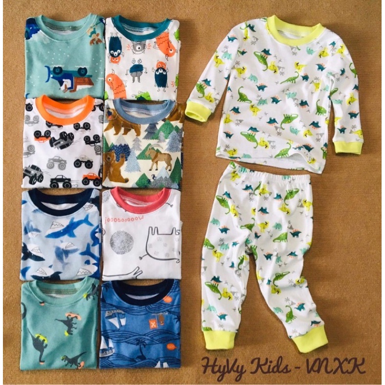 Set 3 bộ borip dài tay chất xuất dư cho bé
