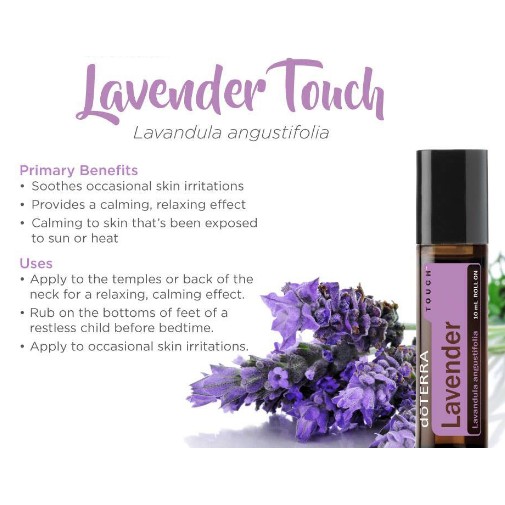 Tinh Dầu Oải Hương Bi Lăn Tinh Dầu Nguyên Chất doTERRA  - doTERRA Essential Oil Laverder Touch 10ml