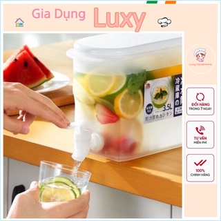 Bình nước 3.5l có vòi, bình nước có vòi để tủ lạnh tiện dụng cao cấp - Luxy Houseware