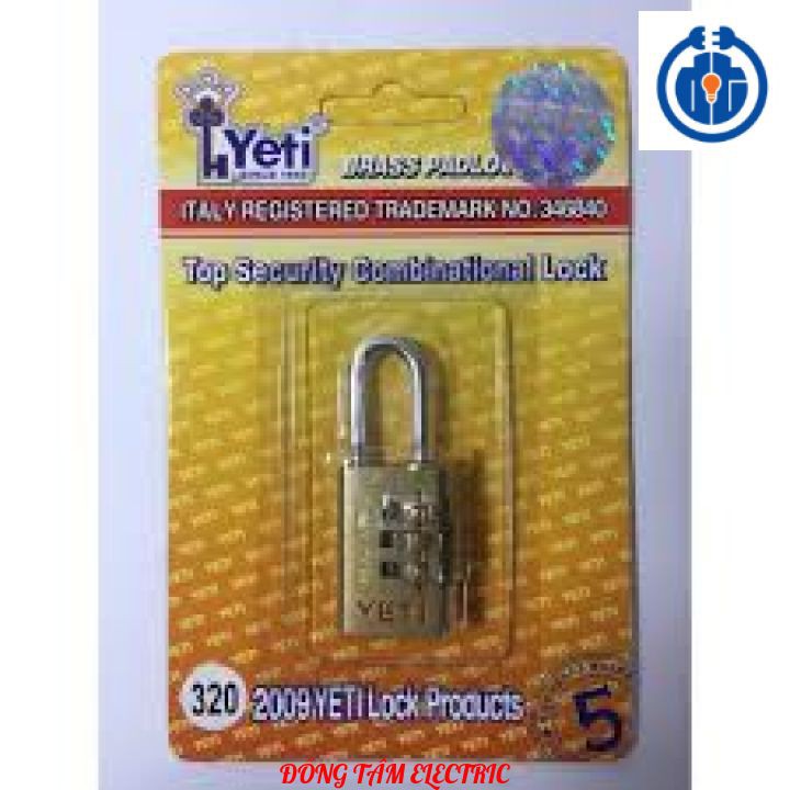 ⚡NOW SHIP⚡ Ổ Khoá Yeti Mini 3 Số Đồng - Ổ khoá vali , khoá tủ 3 số - {HÀNG CHÍNH HÃNG}