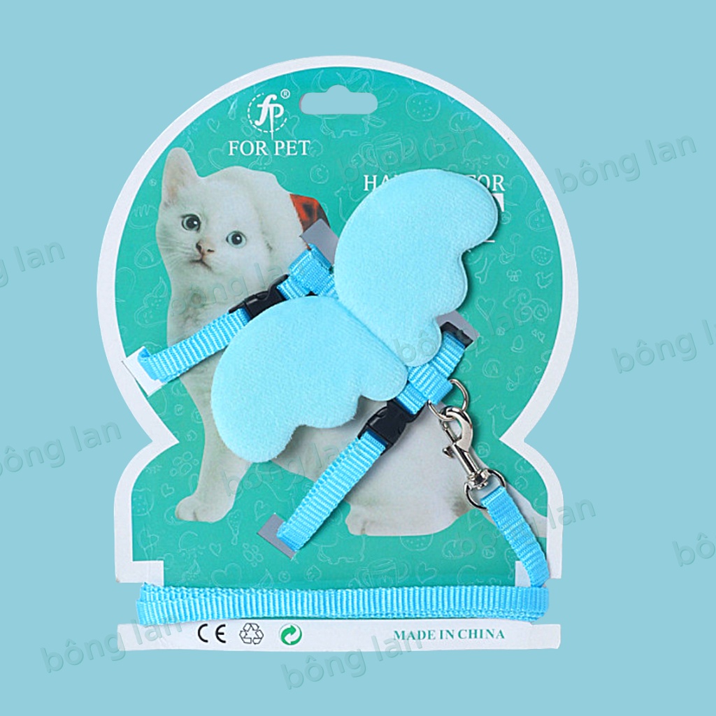 [HOẢ TỐC] Dây yếm dắt chó mèo cánh thiên thần xinh xắn