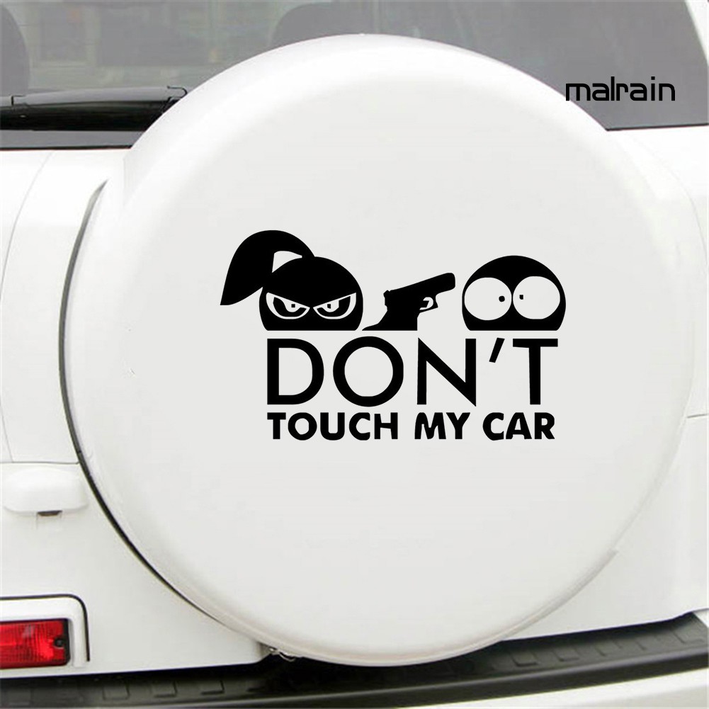 Miếng Dán Hình Chữ Don 't Touch My Car Dùng Để Trang Trí Xe Ô Tô