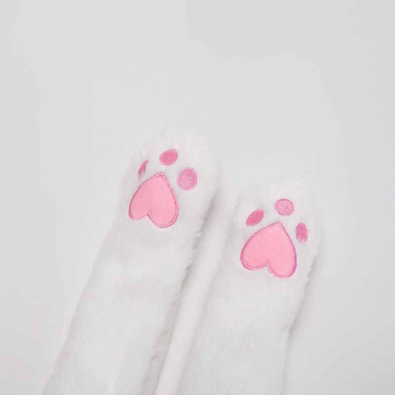 Mũ tai thỏ cho bé gái trùm đầu hình giữ ấm Phụ kiện bèo dễ thương