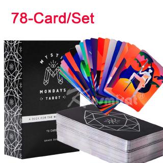 READY!!!SHIP FAST!! Bộ bài Tarot [READY STCOK ] Mystic Mondays Tarot  Cards Tarot Deck Card  for family party -card