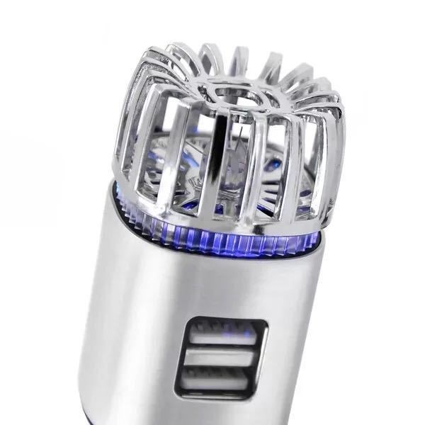 Máy Lọc Không Khí Tạo ion Âm Kiêm Tẩu Sạc Dùng Cho Ô Tô 12V