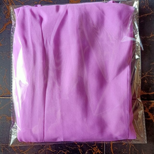 Áo dài trơn tím cà