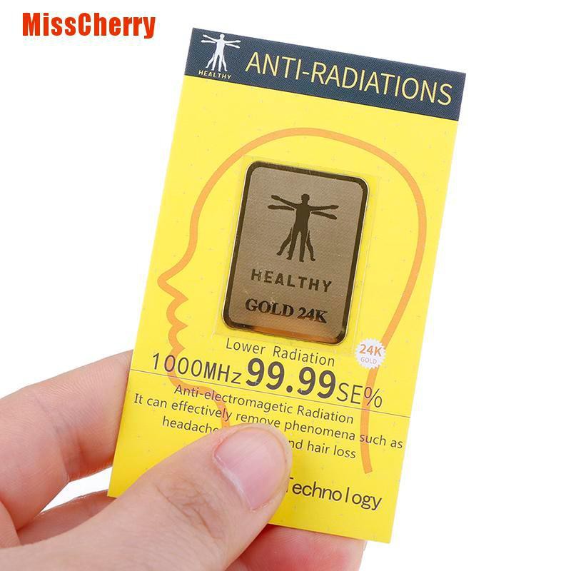 Miếng Dán Chống Bức Xạ 24k 1000 Ions 99.99 Cho Điện Thoại